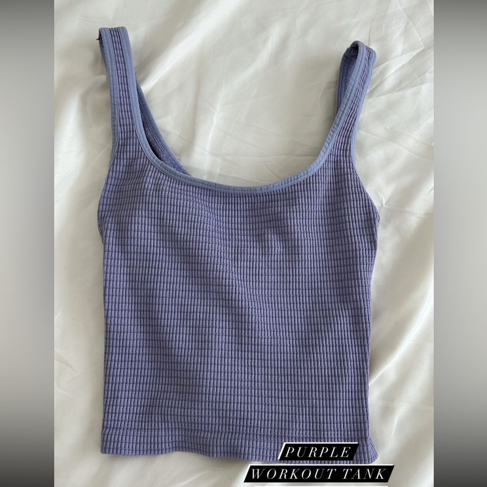 Purple workout tank